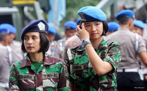 Tentara Cantik Ikut Amankan Final Piala Jenderal Sudirman 