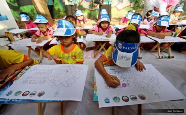 Aksi Mewarnai Peduli Lingkungan Ciliwung